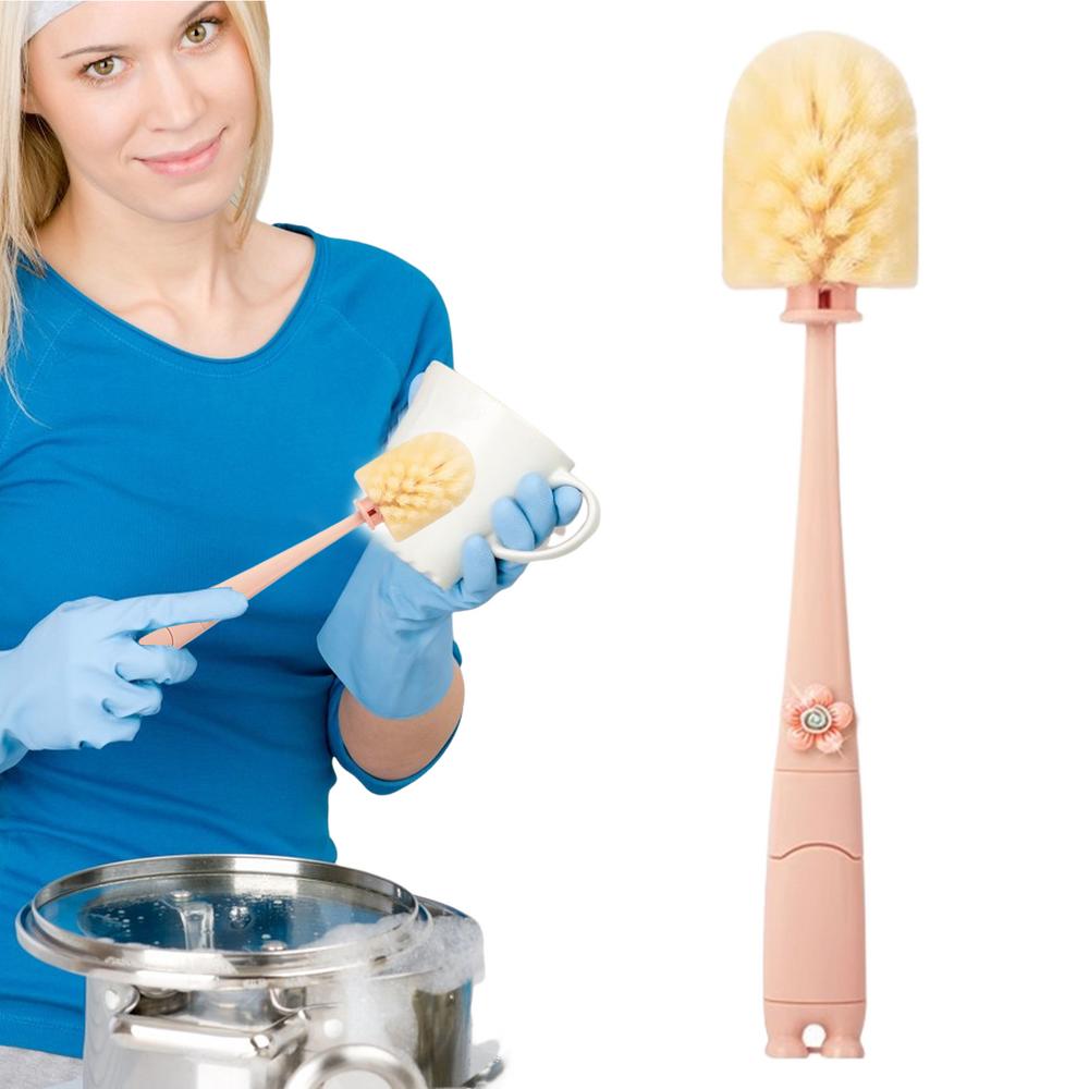 Water Bottle Brush Long Handle Multi-Function Cleaning Brush Thick Nylon Material Cup Cleaning Tool For Sports Kettles Hot Water