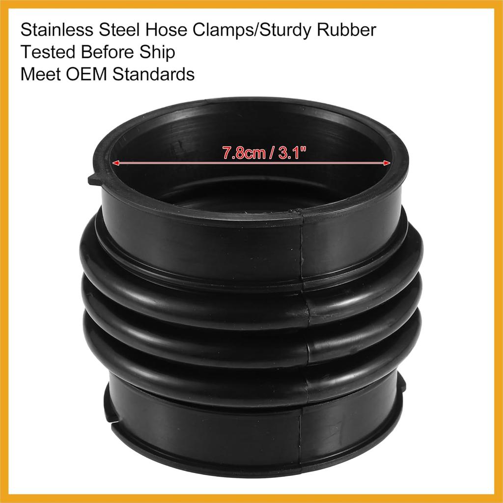 1 Pcs Air Intake Tube Hose No.1788120130 for Lexus ES330 2004-2006 for Lexus ES300 2002-2003 for Toyota Camry 2002-2006 for Toyota Solara 2004-2008