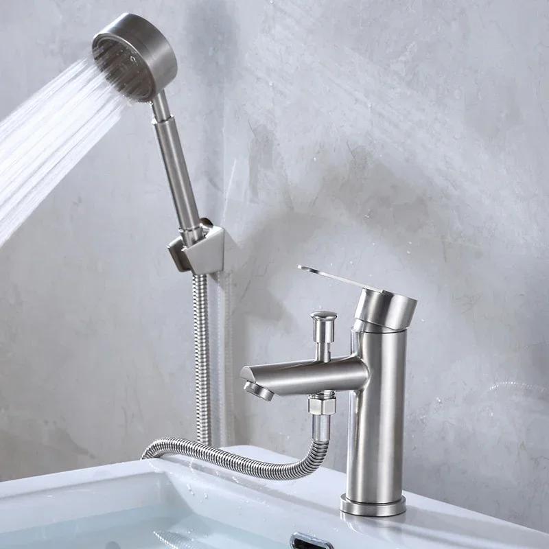 Basin Faucet Bathroom and Cold Mixing Tap Shower Head Shower Set Toilet Multifunctional Faucet Bathroom Accessories
