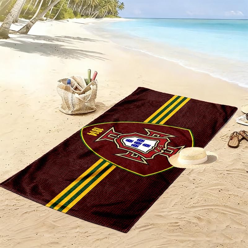 A Seleção das Quinas Print Beach Towel, Large Soft Quick Dry Towel for Beach Camping Swimming