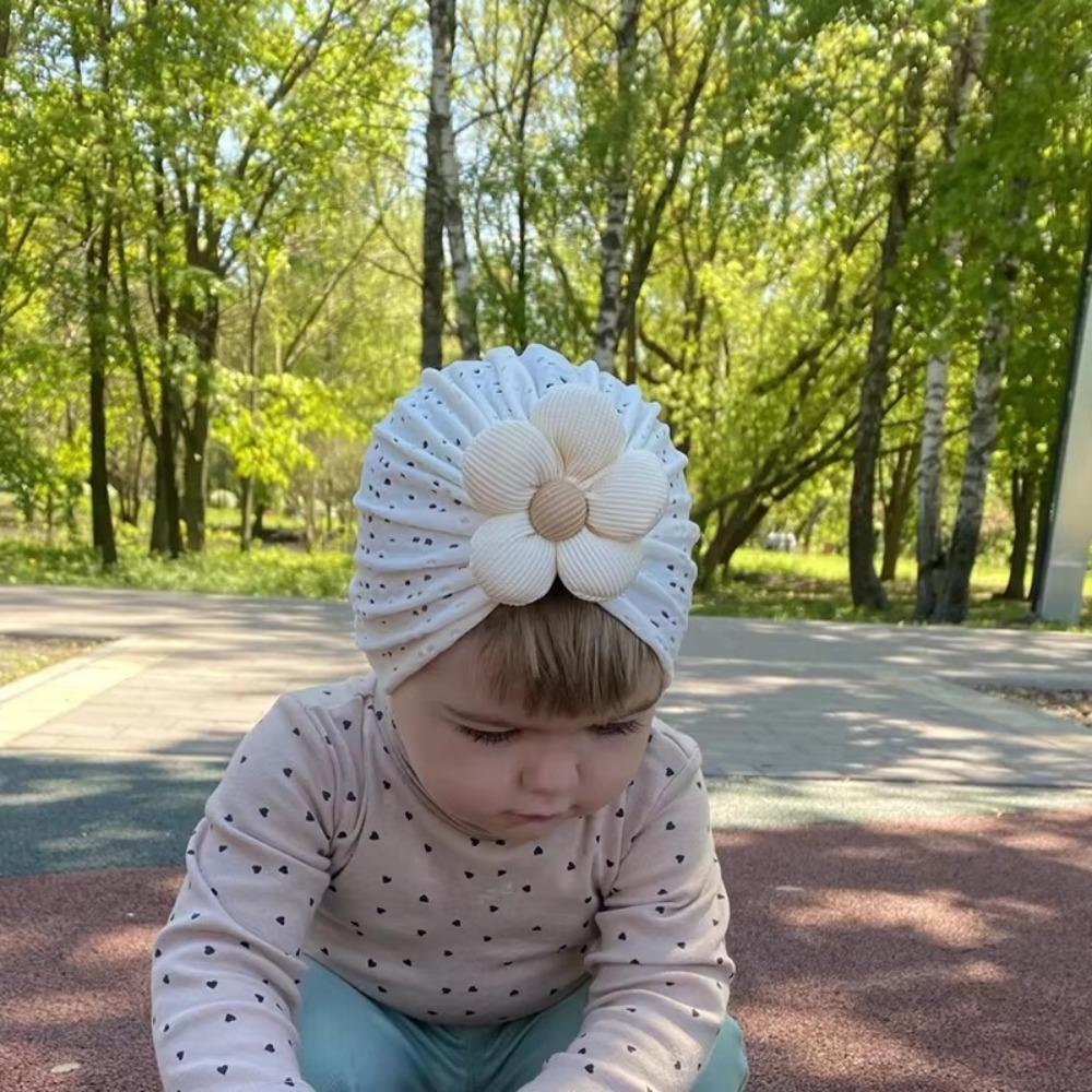 Hollow Out Baby Girl Hat Breathable Baby Hat Cute Toddler Headwraps  Spring