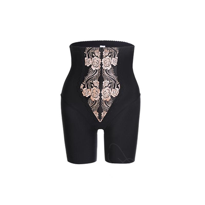 Flarixa Spodnie wyszczuplające brzuch Haftowany wzór Majtki damskie Spodnie wyszczuplające Idealne zakrycie Bielizna damska Bodyshaper