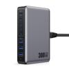 300W USB C Notebook Fast Charging Charger Laptop Tablet Type C Plug Pad PD Adapter Travel Phone USB Charging Station 8 Ports