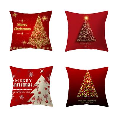 Christmas Themed Pillowcases Car Accessories Office Santa Claus Living Room Sofa Home Pillowcases