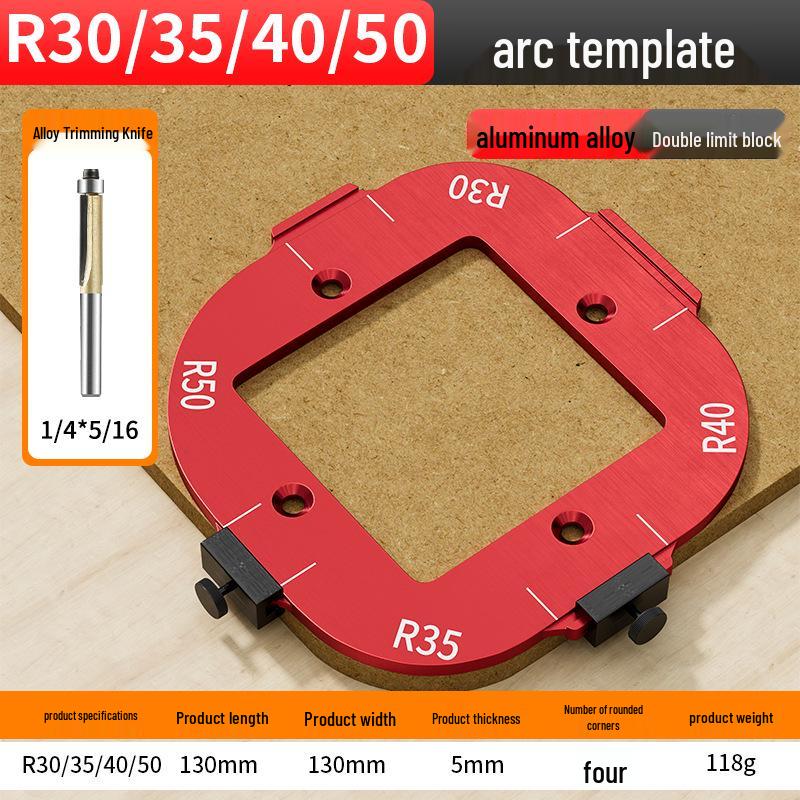 Aluminum Alloy Round Corner Trimming Tool for Woodworking