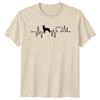 GerUnisex Shepherd Heartbeat TShirt Dog Lover Gift For Him And Her