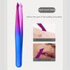Gradient Shiny Eyebrow Tweezers Set Stainless Steel Eyebrow Clipper with Pointed Mouth Flat Mouth and Slanted Mouth for Hair Rem