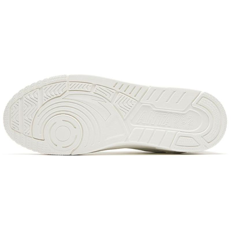 Anta 982GZ Polstrované Odolné Prodyšné Nízké Skateboardové Boty Pánské Bílé Tenisky 112438010-6
