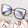 Blue Light Reading Eyewear Female Gradient Designer Big Blocking Rectangular Super Ladies Tinted Color Brand Spectacle Presbyopic Stylish Square