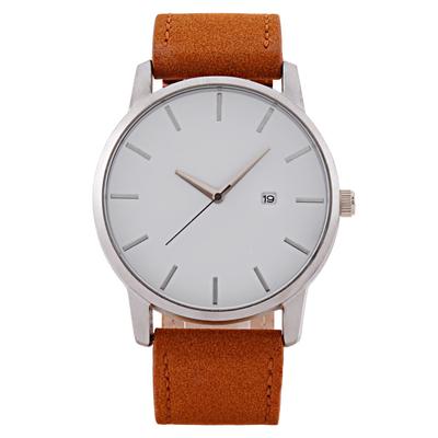 Large Dial Casual Watch Men's Watch Men's Watch Calendar Belt Quartz Watch