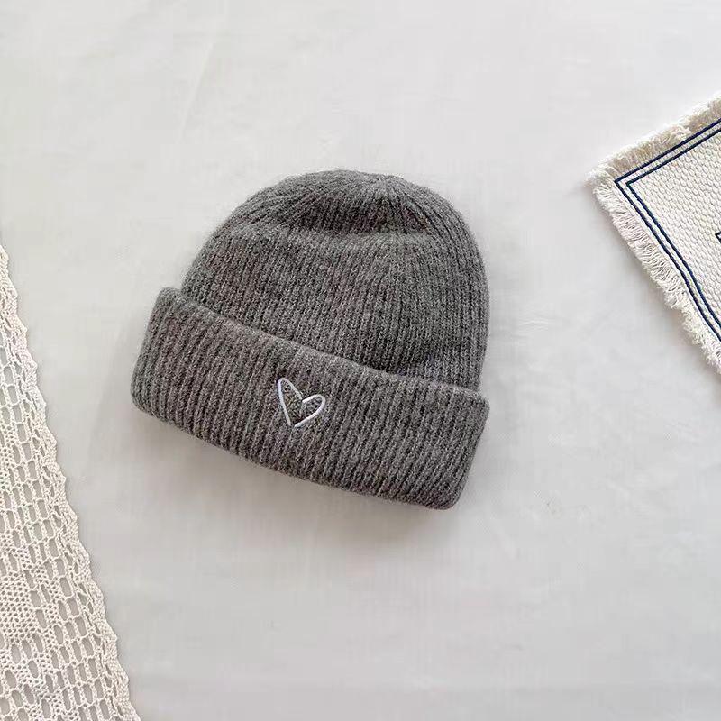 Children's Two-Piece Knit Hat & Scarf Set - Warm Wool, Autumn/Winter, Korean Style for Boys & Girls.