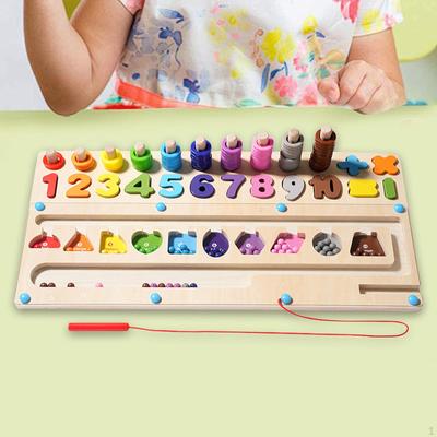 Magnetisches Farb- und Zahlenlabyrinth Montessori-Spielzeug für Party Weihnachten Geburtstage