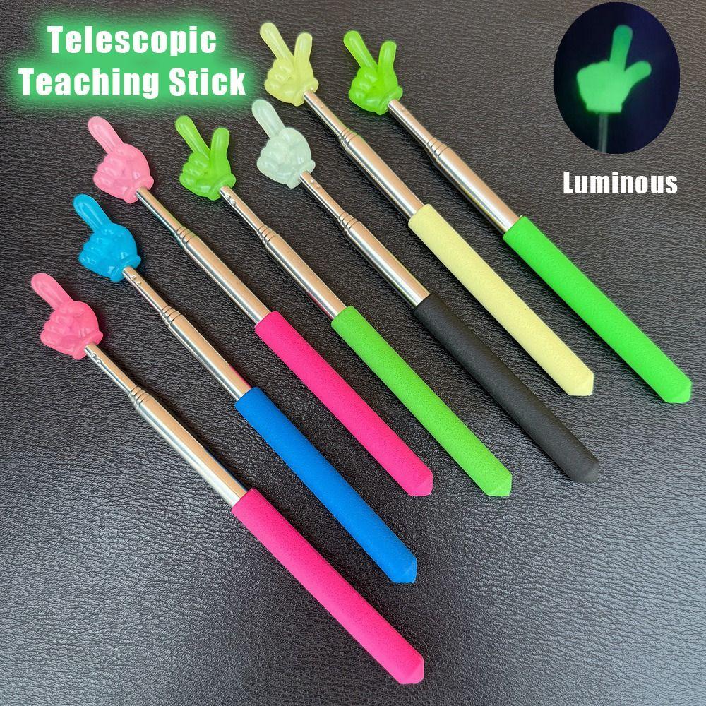Telescopic Rod Finger Reading Sticks Finger Design Teaching Stick Whiteboard Hand Pointer  Teachers