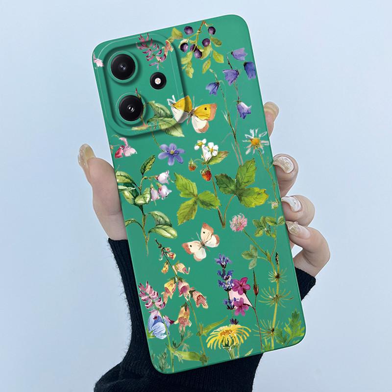 Phone Case For Xiaomi POCO M6PRO 5G Redmi Note 12R 5G Cute Panda Sweet Girls Cats Shockproof Silicone Back Cover For Redmi 12 5G