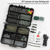 277Pcs Carp Fishing Accessories with Storage Box Carp Fishing Rigs Assortment Wear Resist for Outdoor Fishing Accessories Tool