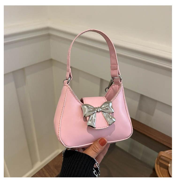 Elegant Korean Inspired Chain Shoulder Bag Stylish Small Satchel For Everyday Wear