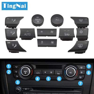 Air Conditioner AC Temperature Control Button Keys Rotary Knob For BMW 1 3 Series X1 X3 E81 E82 E87 E88 E90 E91 E92 E93 E84