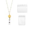 Clips Retractable Badge Reel Lanyard DIY Beaded Lanyard Badge Holder Necklace with ID Card Holders