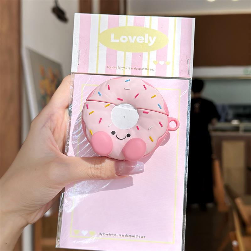 Cute donut emoji for AirPods 1 generation protective case Apple Bluetooth 1/1 generation Pro1 earphone soft case
