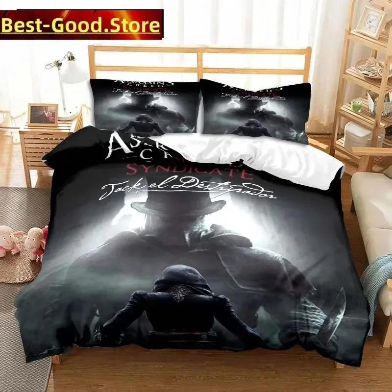 Fashion Game A-Assassins Creed Bedding Set Printed Bed Set With Pillowcase Duvet Cover Soft Single Double Queen Super King Size