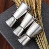 3pcs/set 15/30 20/40 25/50ml Stainless Steel Measuring Cups Party Wine Cocktail Shaker Double Tone Jigger Shot Drinks Mixed