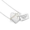 HARRY POTTER Sterling Silver Personalised Acceptance Letter Necklace In Opening Envelope