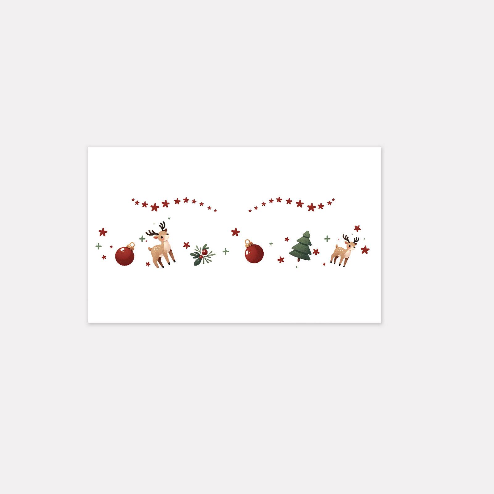 Christmas Makeup Face Sticker Cute Sweet Creative Christmas Tree Elk, Blush Temporary Tattoo Sticker 15*9