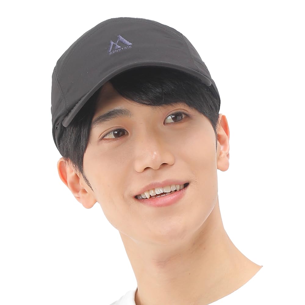 

Beisia Sun Protection Hearest Jet Free Size Men s Heat-Shielding Cap, Black, чёрный