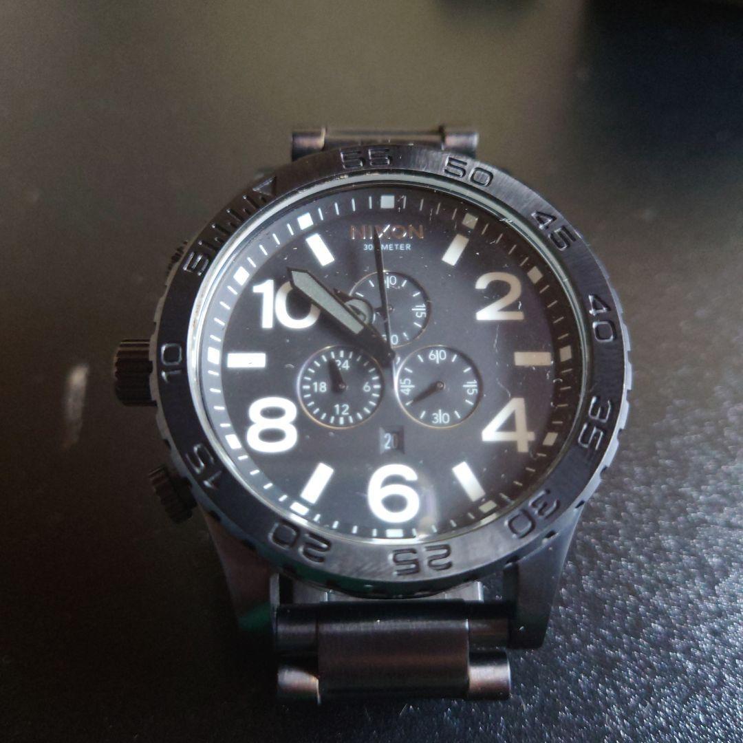 Used NIXON 51-30 CHRONO black watch