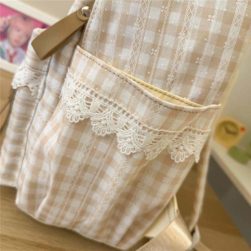 Mochila Escolar Xadrez para Estudantes Mochila Feminina