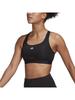 Adidas Powerreact Training Medium Support Three Stripes Bra BW237 Sports Bra Black Women's (HC7489) OT-B (AA-Bcup)