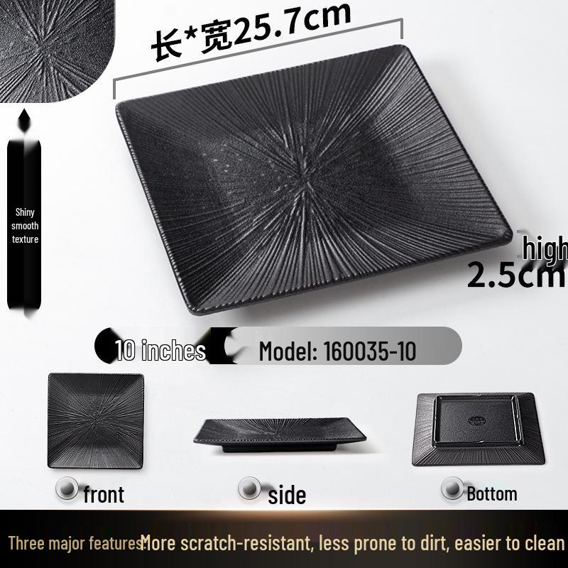 A5 Melamine Rectangular BBQ & Hot Pot Side Dish Plate