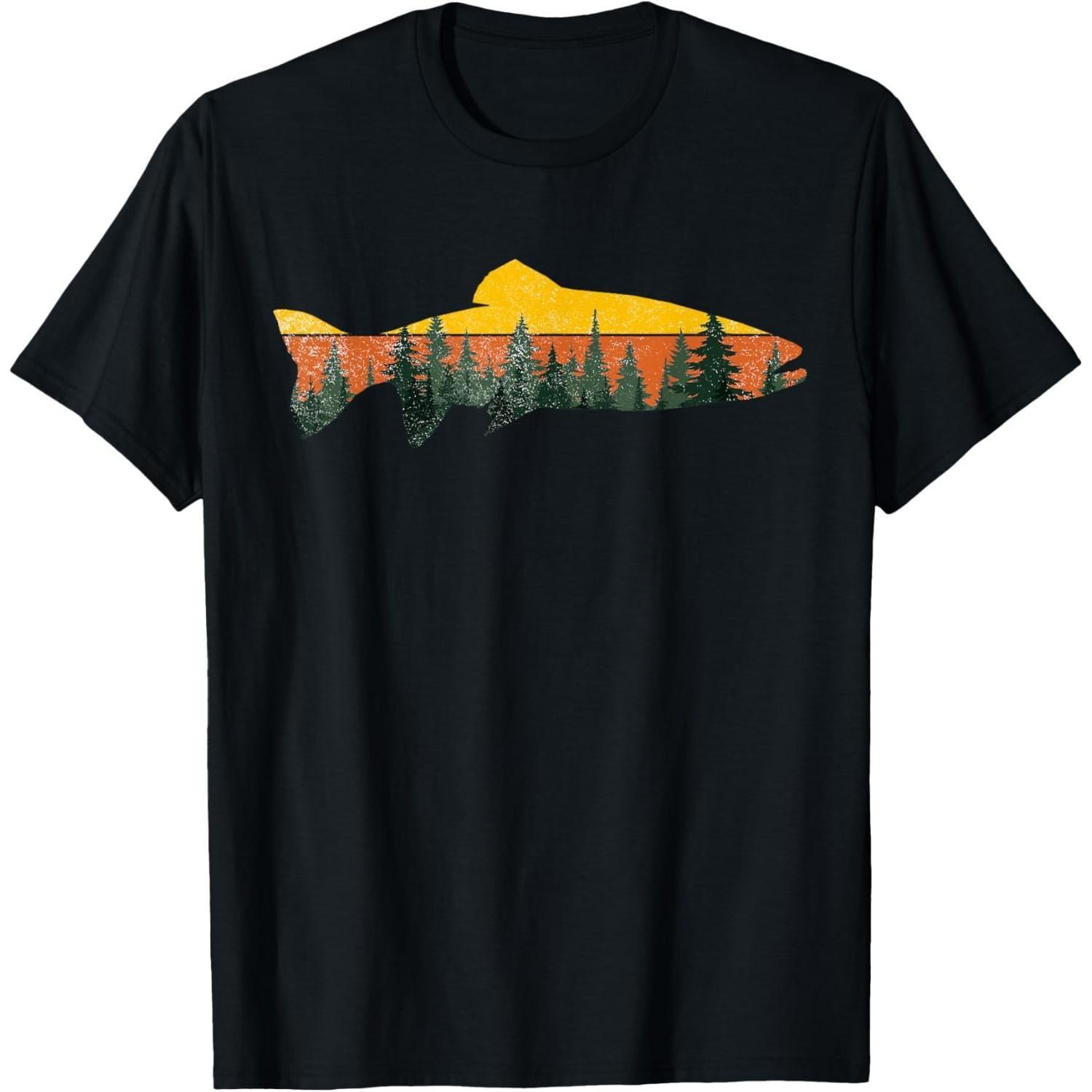 

Trout Fly Fishing Outdoor Forest Nature Wildlife Fisherman TShirt XXXXXL