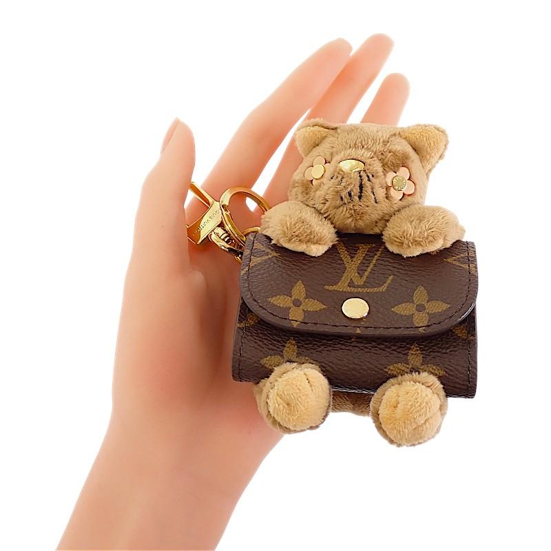 Louis Vuitton M03748 Bag Charm Brown Monogram Canvas Women