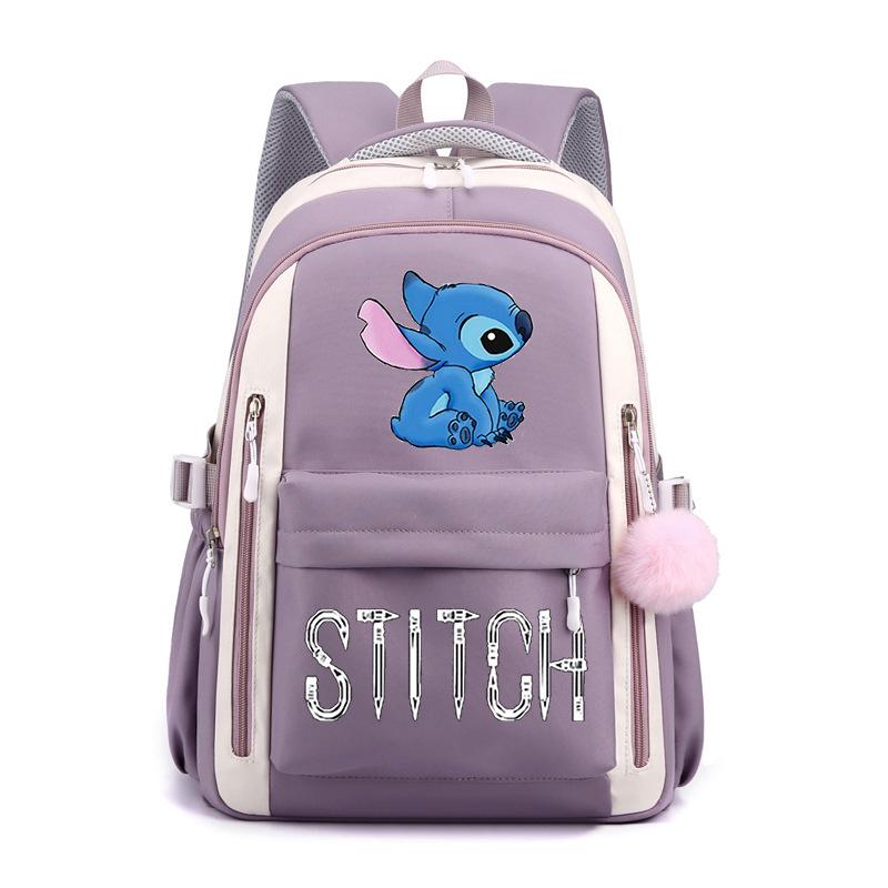 Cartoon Printed Casual Backpack High School Student Large Capacity Backpack