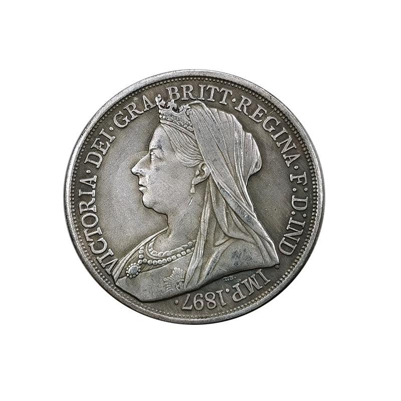 1897 Queen Victoria, vintage crafts, decorative coins, creative gifts, collectible, Christmas gift, Stocking stuffers