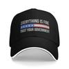 Berretto da Baseball Unisex Vintage Tutto Va Bene Fidati del Tuo Governo Cappello Snapback Unisex da Donna Cappello da Sole per Esterno Tutte le Stagioni Vestibilità Regolabile