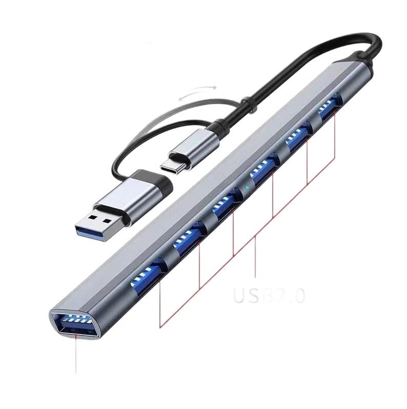 7-Port USB 3.0 Multi-Port Hub & Docking Station for Computer/Laptop