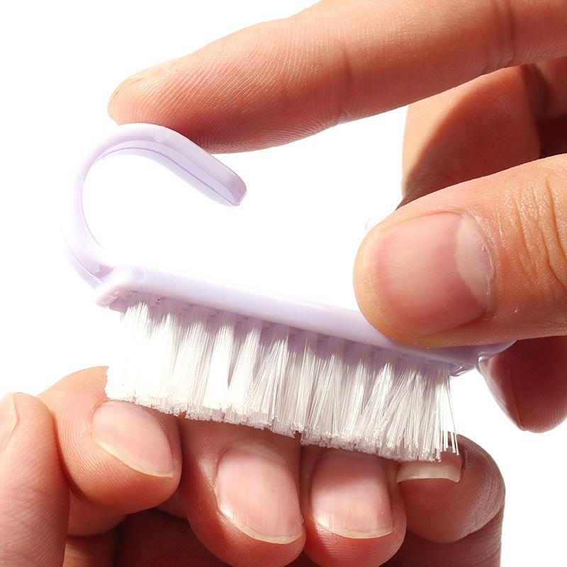 Soft Bristle Nail Dust Brush Non-slip Comfy Handle Pastel Colors Portable for Home DIY Manicure Nail Art Cleaning