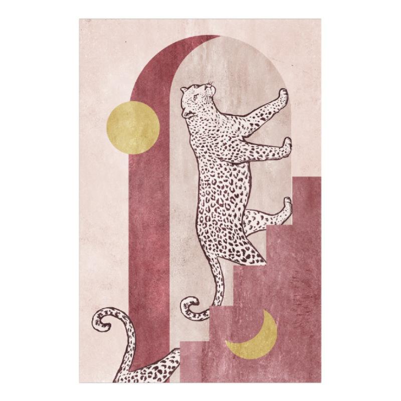 Light Luxury Plush Lounge Rug Home Bedroom Decor Leopard Print Carpet Thicken Study Non-slip Mat Nordic Carpets for Living Room