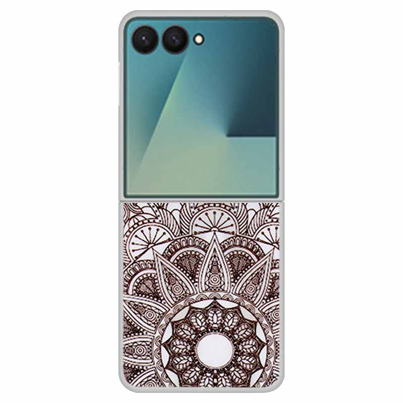 Funda For SAMSUNG Z Flip 7 Cases Marble Clear Hard PC Phone Back Cover for Galaxy Z Flip7 5G Back Cover ZFlip7 Transparent Shell