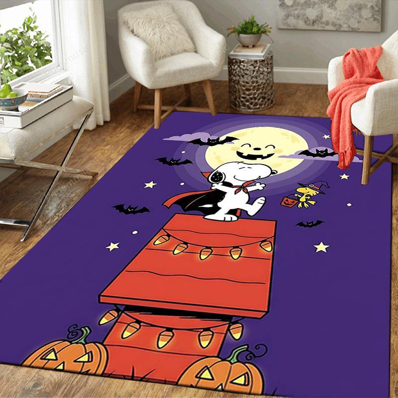 1Pc Pumpkin Parade Moonlight Rug Office Carpet Indoor Outdoor Doormat Nonslip Soft And Comfortable Living Room Christmas Halloween Gift D918101