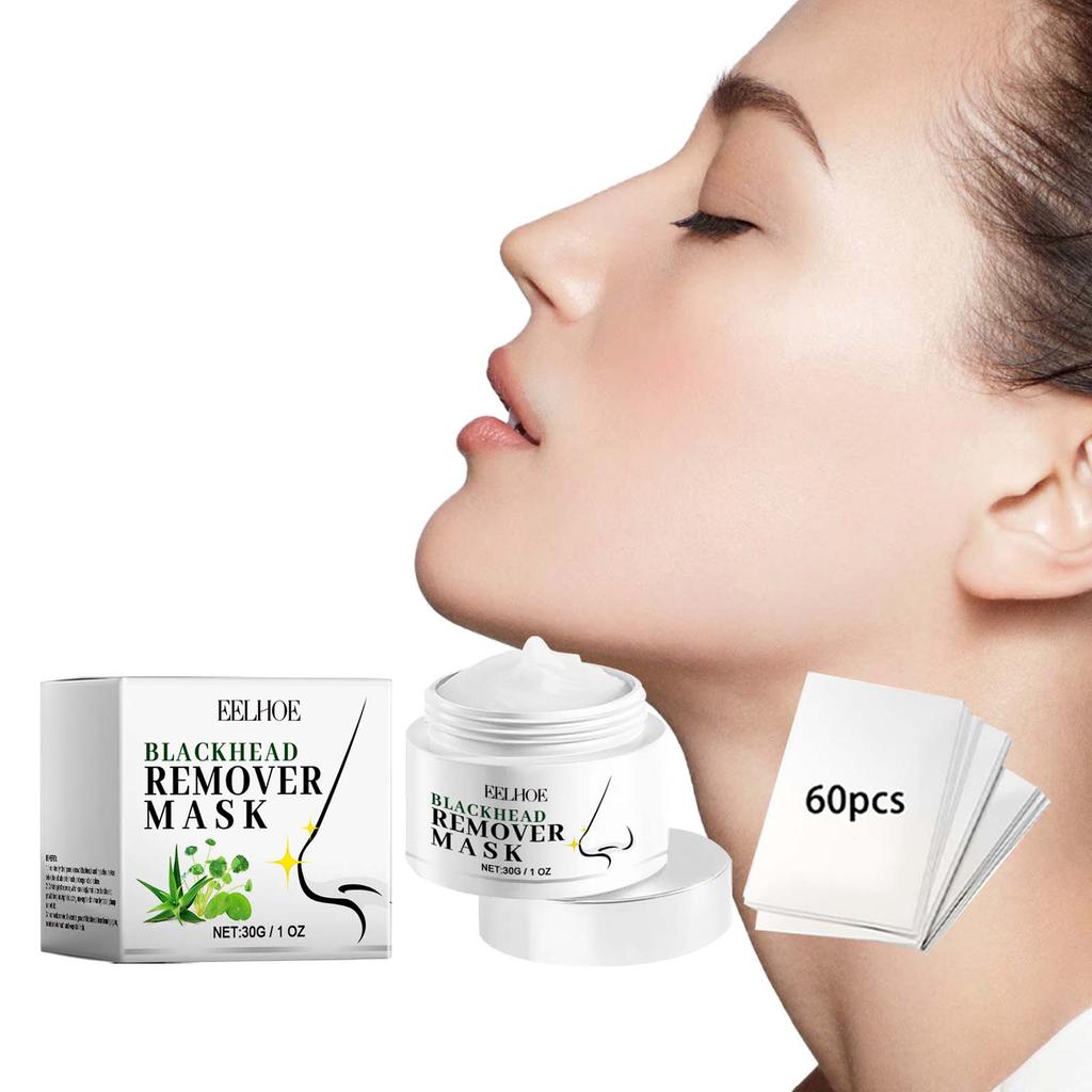 EELHOE Blackhead Removal Nose Strips: Deeply Cleanses Pores, Gently Removes Blackheads and Whiteheads, Oil-controlling Mud Mask.