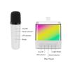 Mini Karaoke Machine Wireless Microphone and Speaker Set with 2 Microphone LED Color Light Handheld 