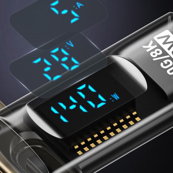 USB C Adapter 40Gbps PD 140W Derékszögű Adapter Nagy Sebességű Adatátvitel 8K Intelligens Digitális Kijelző Adapter