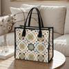 Bohemian Floral Pattern Tote Bag Casual Large Capacity Daily Shoulder Handbag