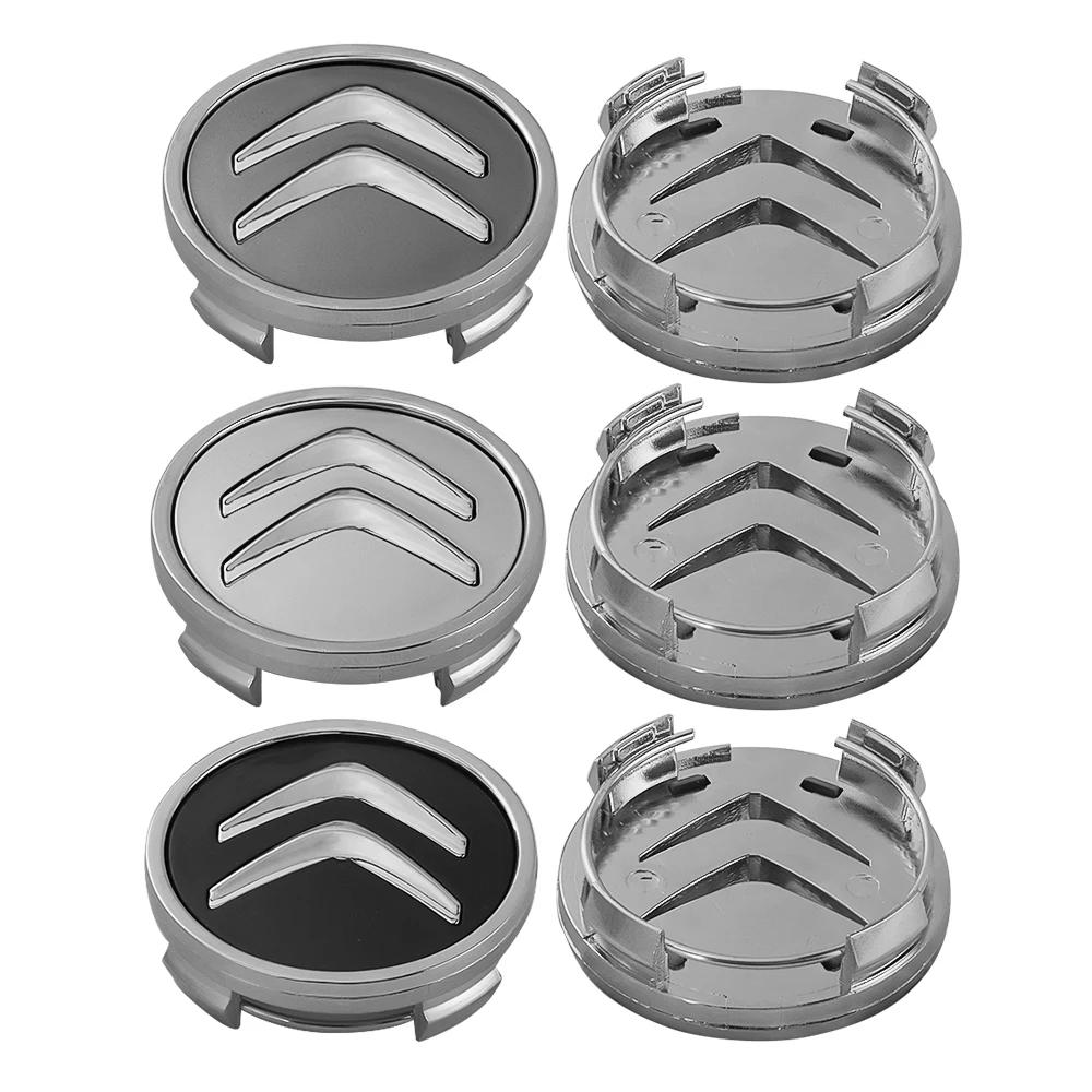 4 Stück 56/60mm Autoemblem Radnabendeckel Zubehör für Citroen C1 C2 C3 C6 C8 C4 Picasso Xsara C5 Aircross Cactus Berlingo anf123