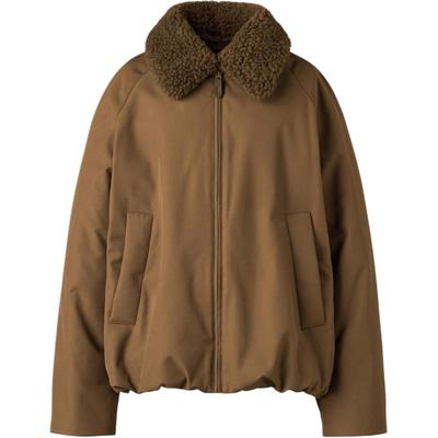 Uniqlo × Clare Waight Keller İşbirliği C Serisi FW25 Çıkarılabilir Kürk Yaka Fermuarlı Çift Cepli Günlük Ceket Unisex ceketler 478580-36
