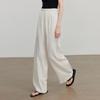 Women's Striped Linen-Feel Wide-Leg Casual Pants