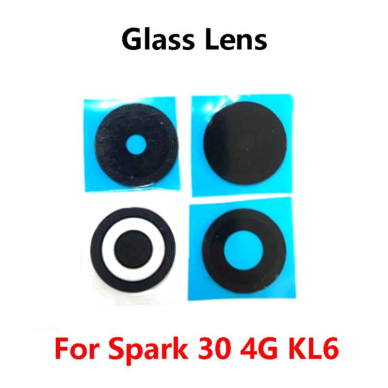 Back Camera Glass Lens For Tecno Spark 30 4G 5G KL6 KL8 Rear Cam Len Repair Kits with Glue Sticker